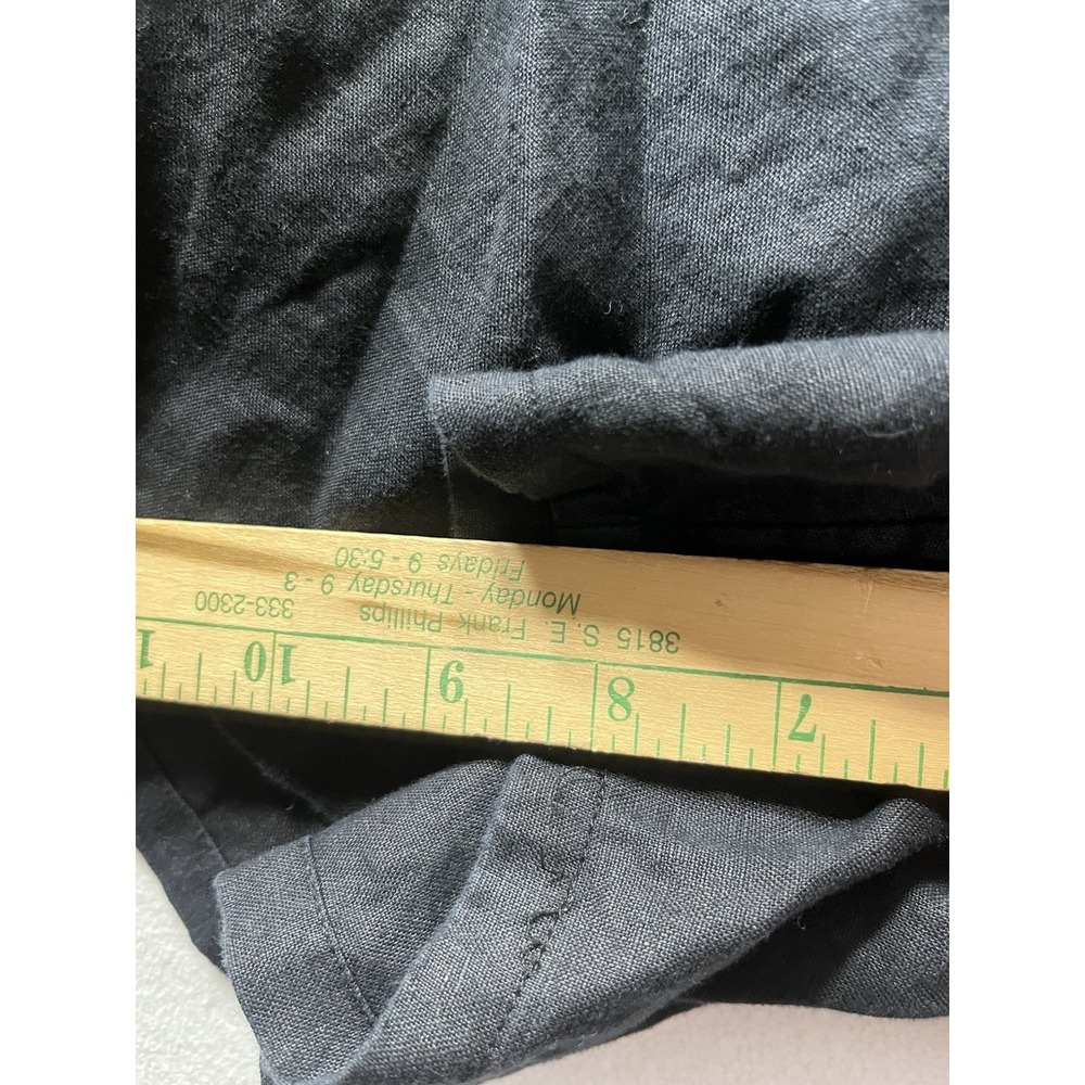 Eileen Fisher Organic Linen Black Shorts Sz 3XL —Stitching Issue - Picture 3 of 9